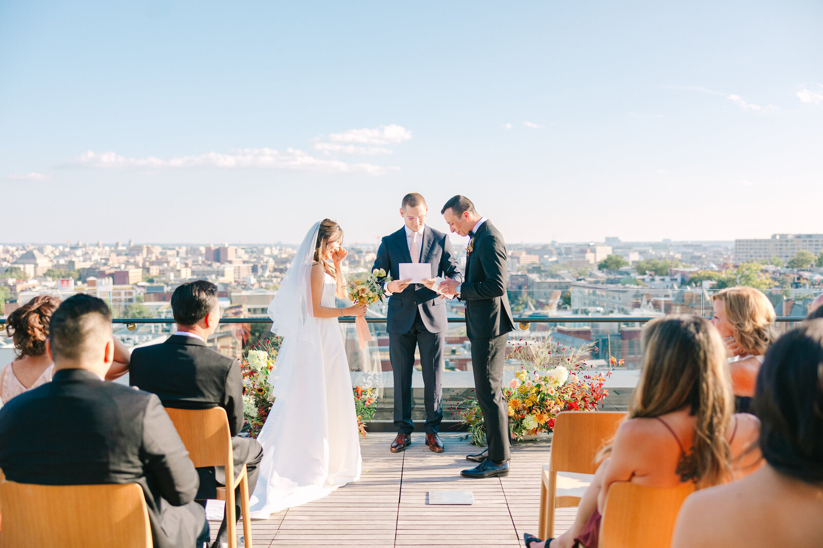 rooftop dc wedding at line hotel