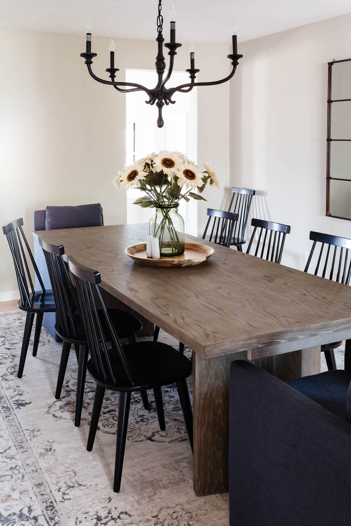 Modern Farmhouse Charming Cottage Warm Formal Dining Room by Peggy Haddad Interiors35