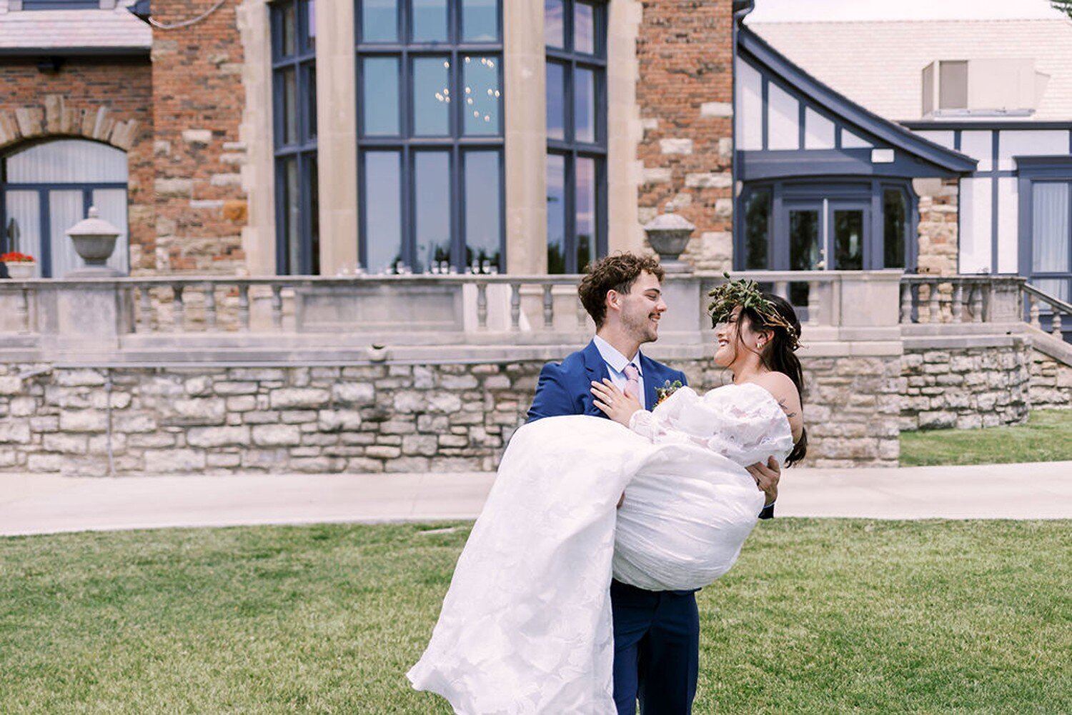 oakwood cc kansas city wedding portrait