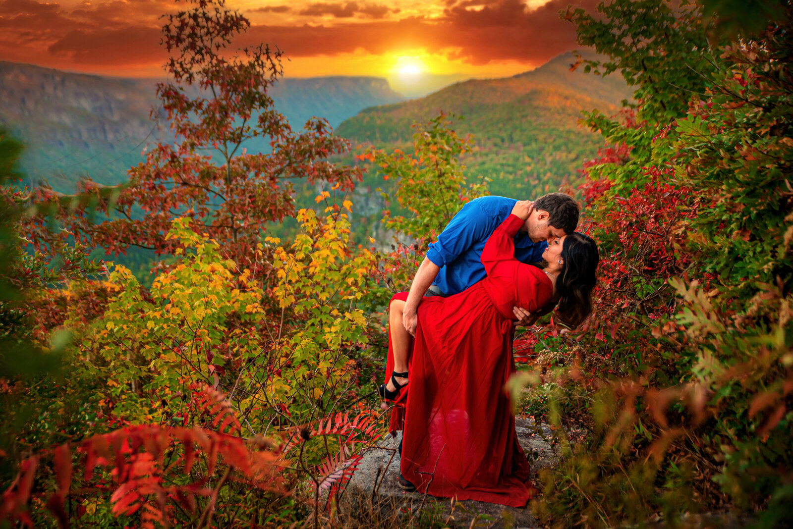 Engagement Photos in the mountains 