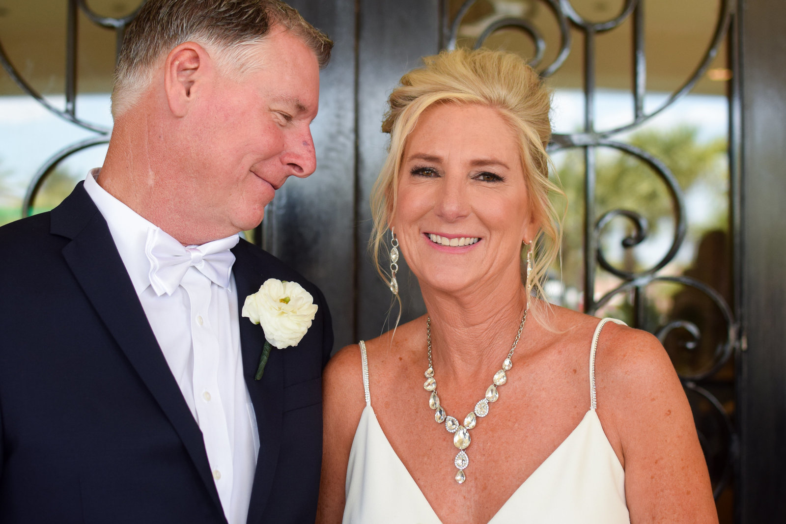 Wedding Bride & Groom Portrait One Ocean Resort Jacksonville Florida