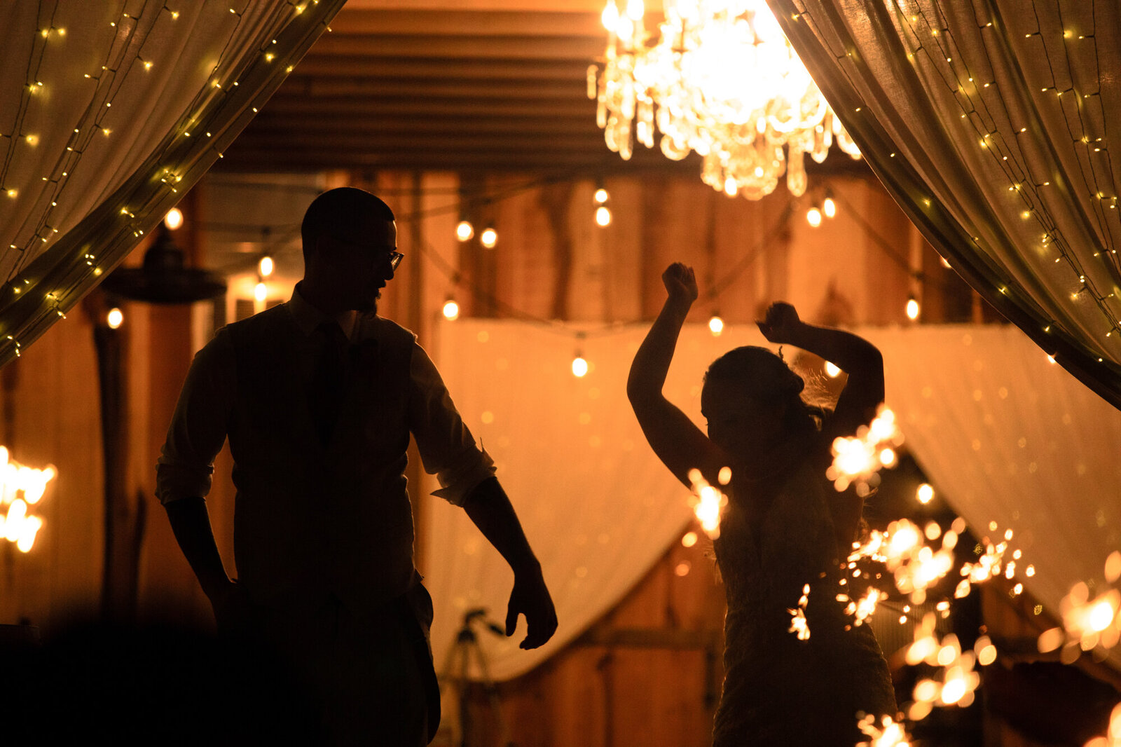 wedding sparkler exit