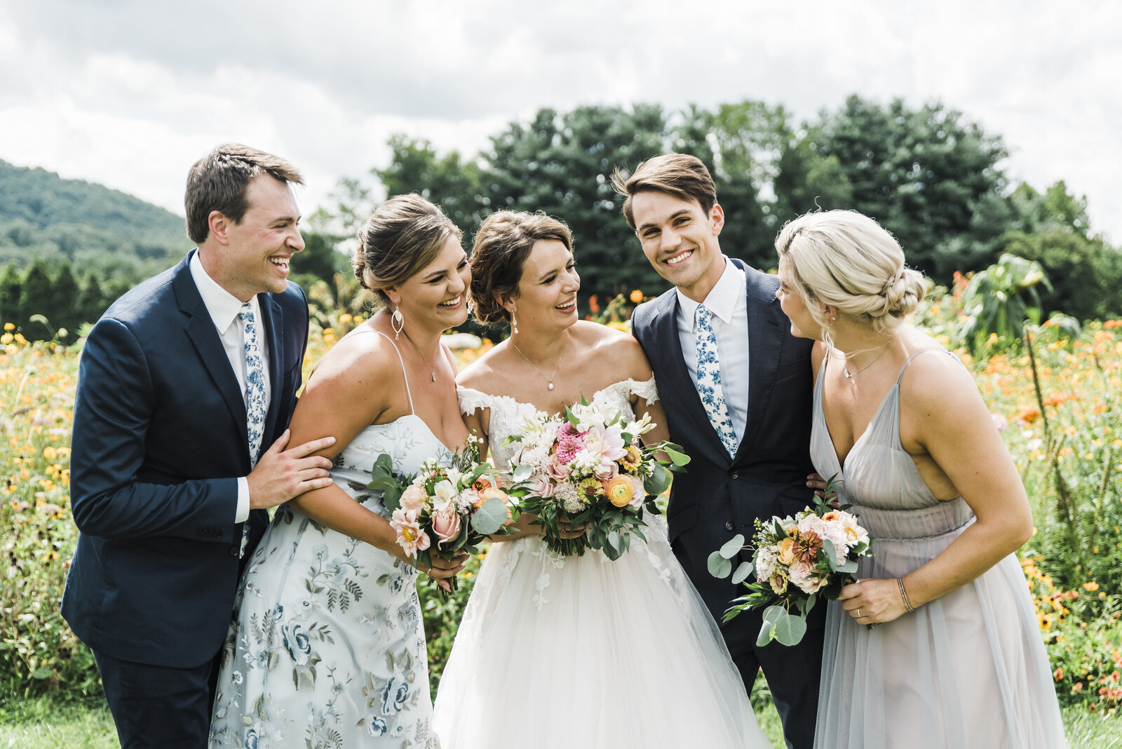 Intimate Wildflower Outdoor Wedding 616