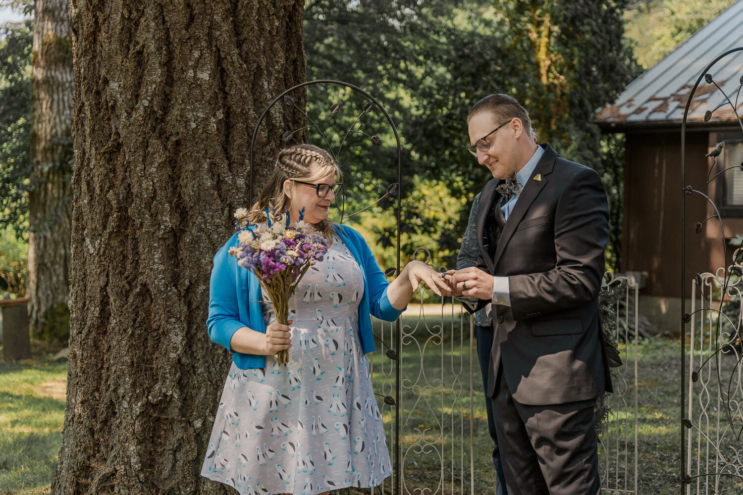 Small backyard wedding 