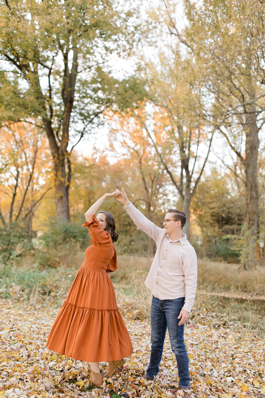 fall maternity session