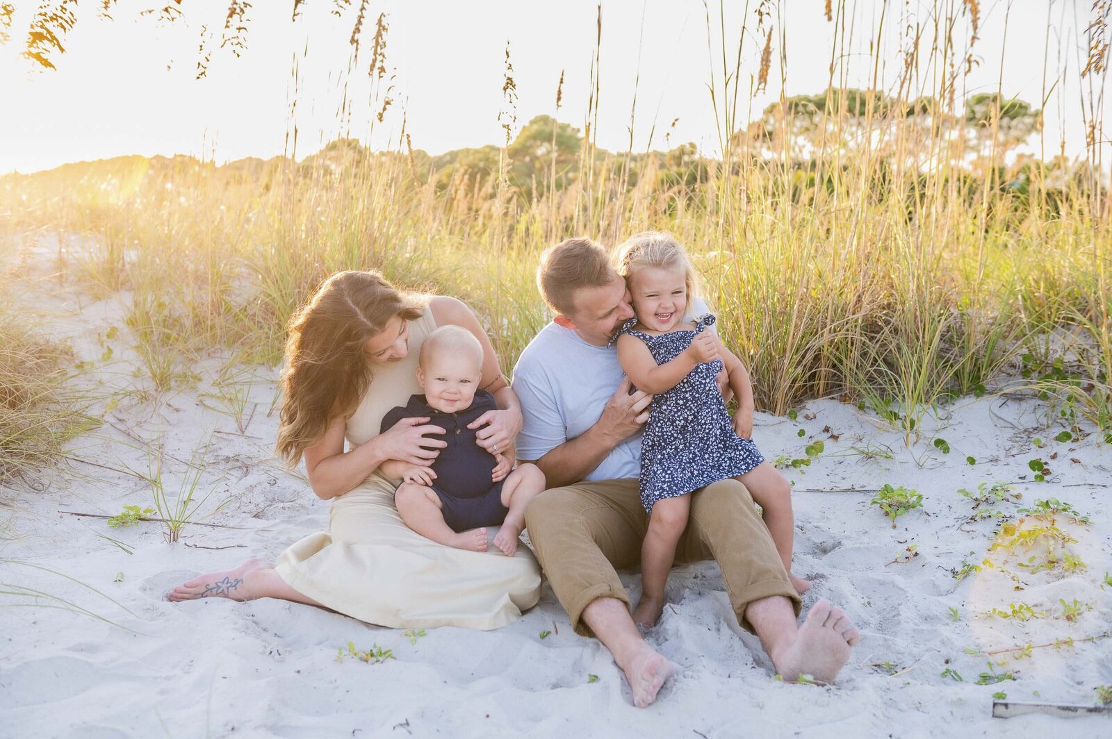 family on hilton head island beach
