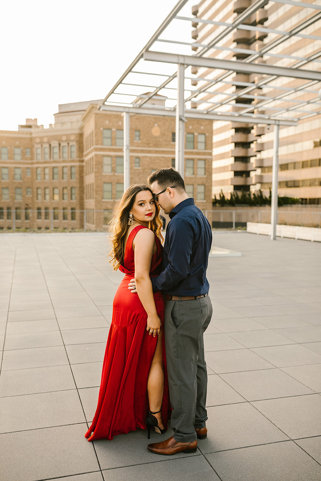 Kori+Tommy_Memorial Park and Downtown Houston Engagements_32