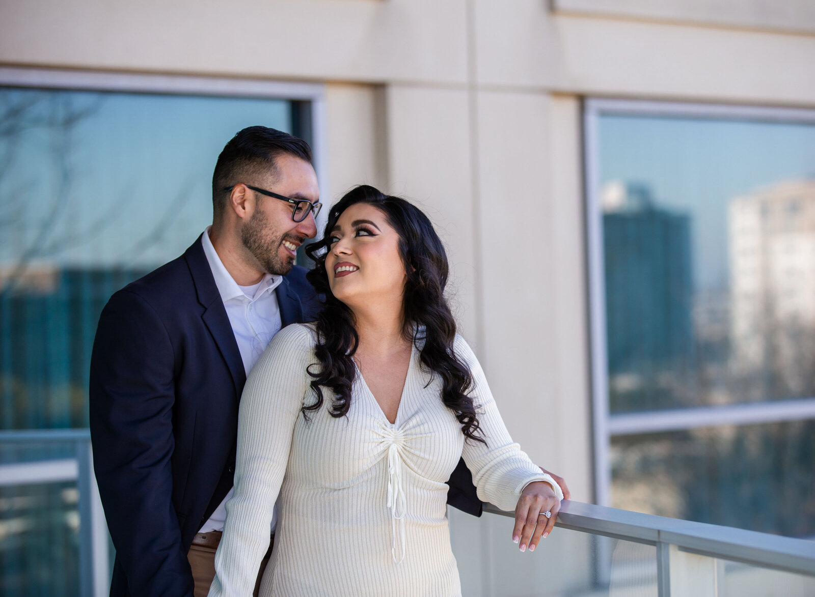 couple on balcony