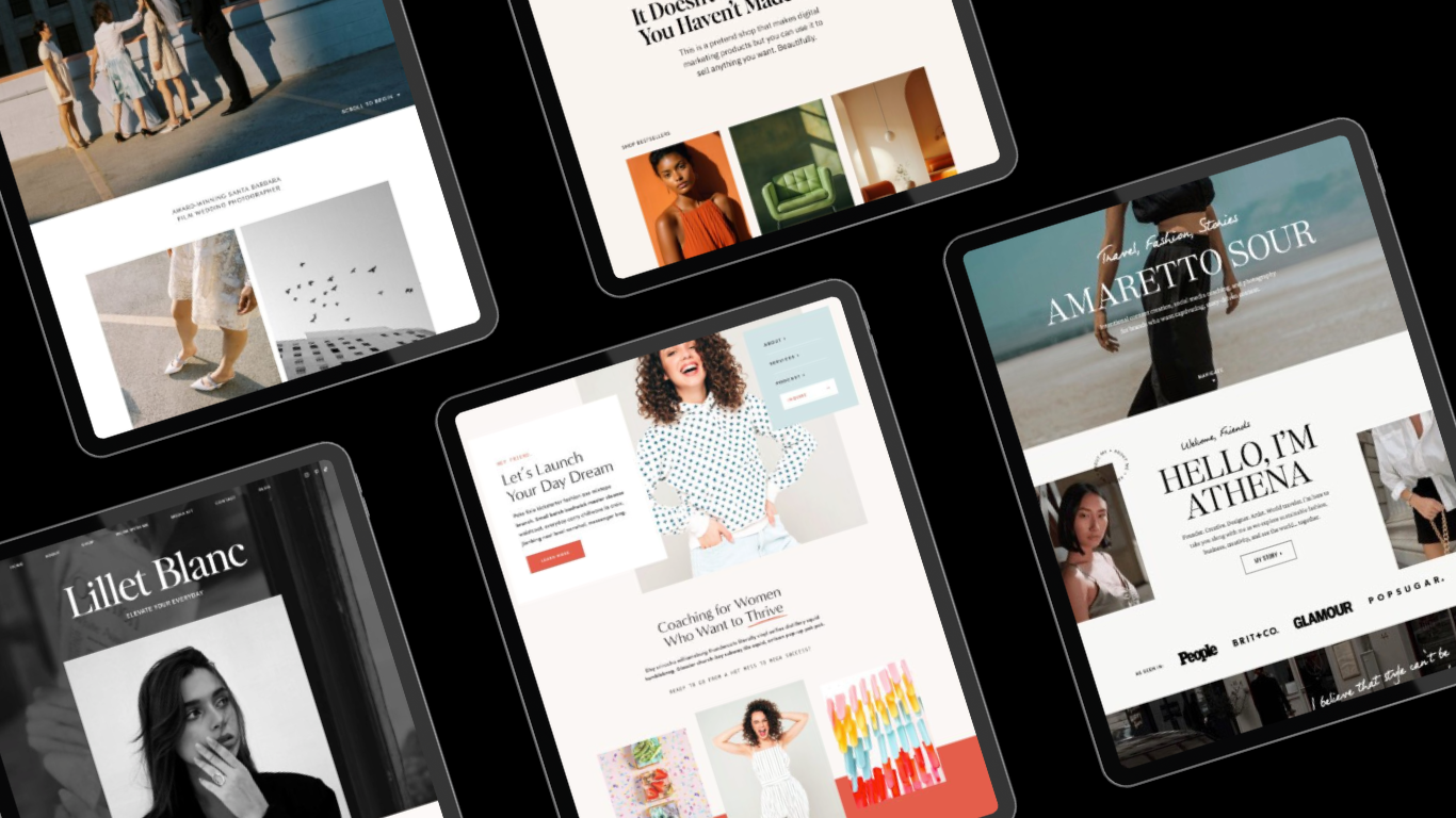 Tonic Site Shop logo, highlighting a resource recommended by The Systems Café for beautifully designed, customizable website templates that help business owners create polished, high-performing websites