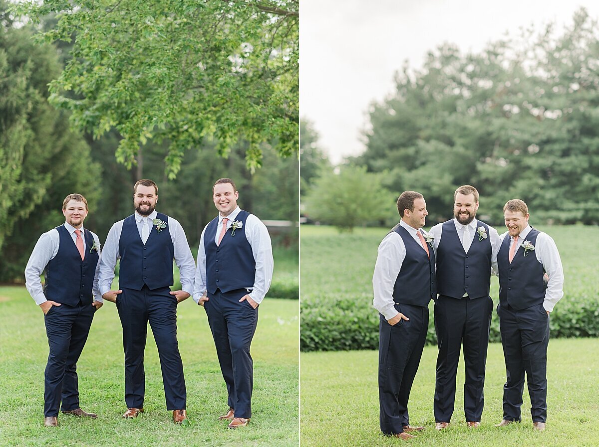 Navy & Rose Summer Backyard Wedding | Danvers, IL_0023