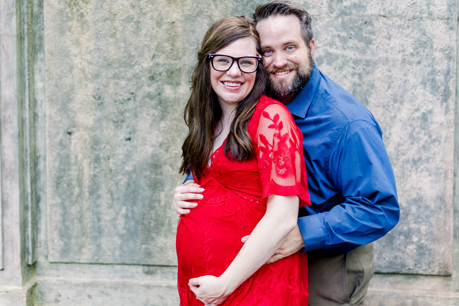 Smiling couple captured by Staci Addison Photography