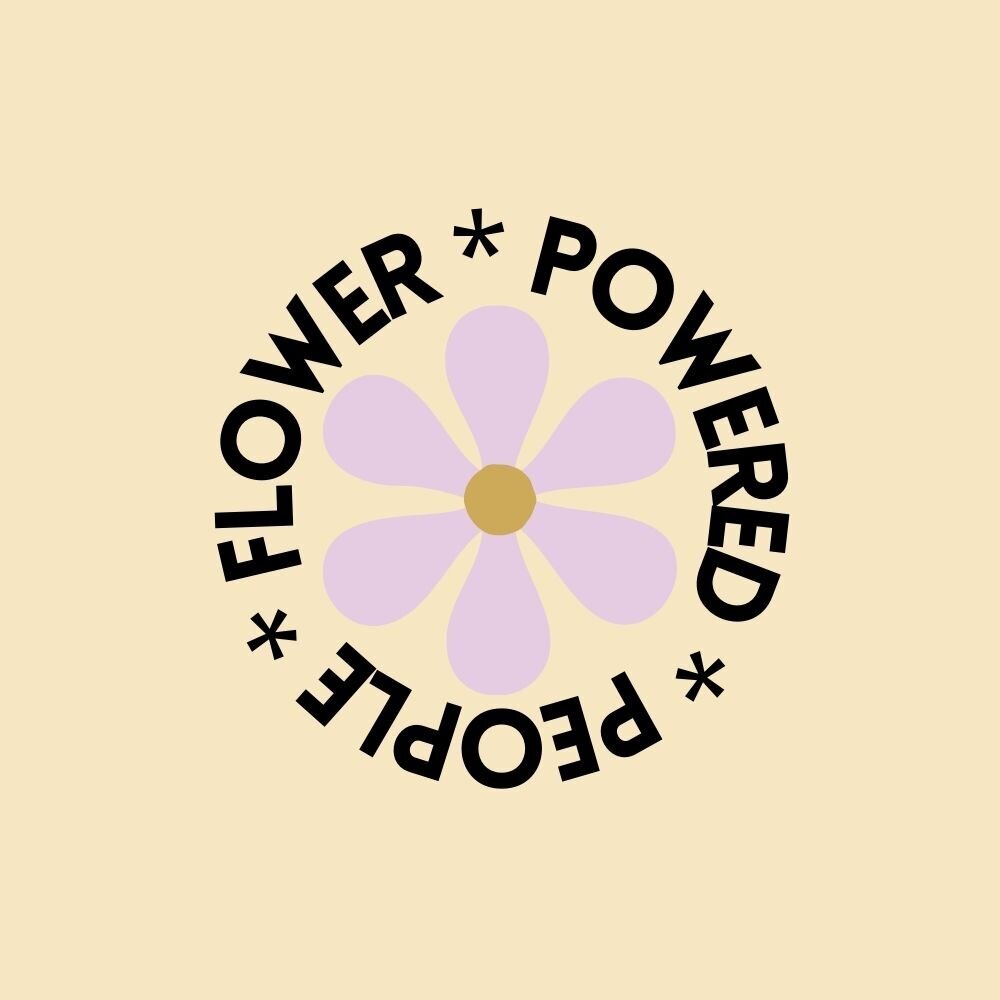 _Flower Illustration Circular Logo Design