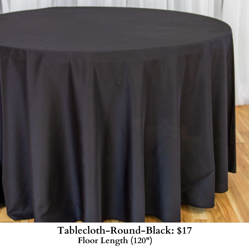 Tablecloth-Round-Black-395