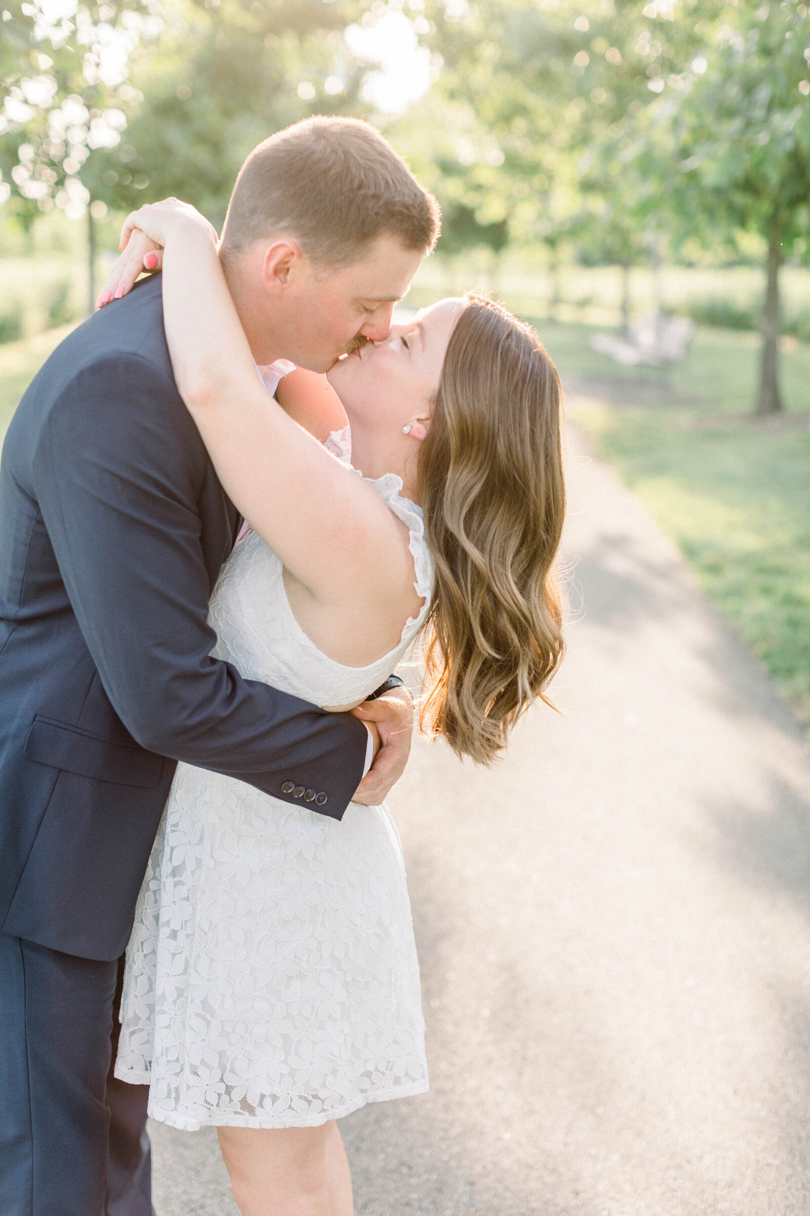 engagement photo session in the park