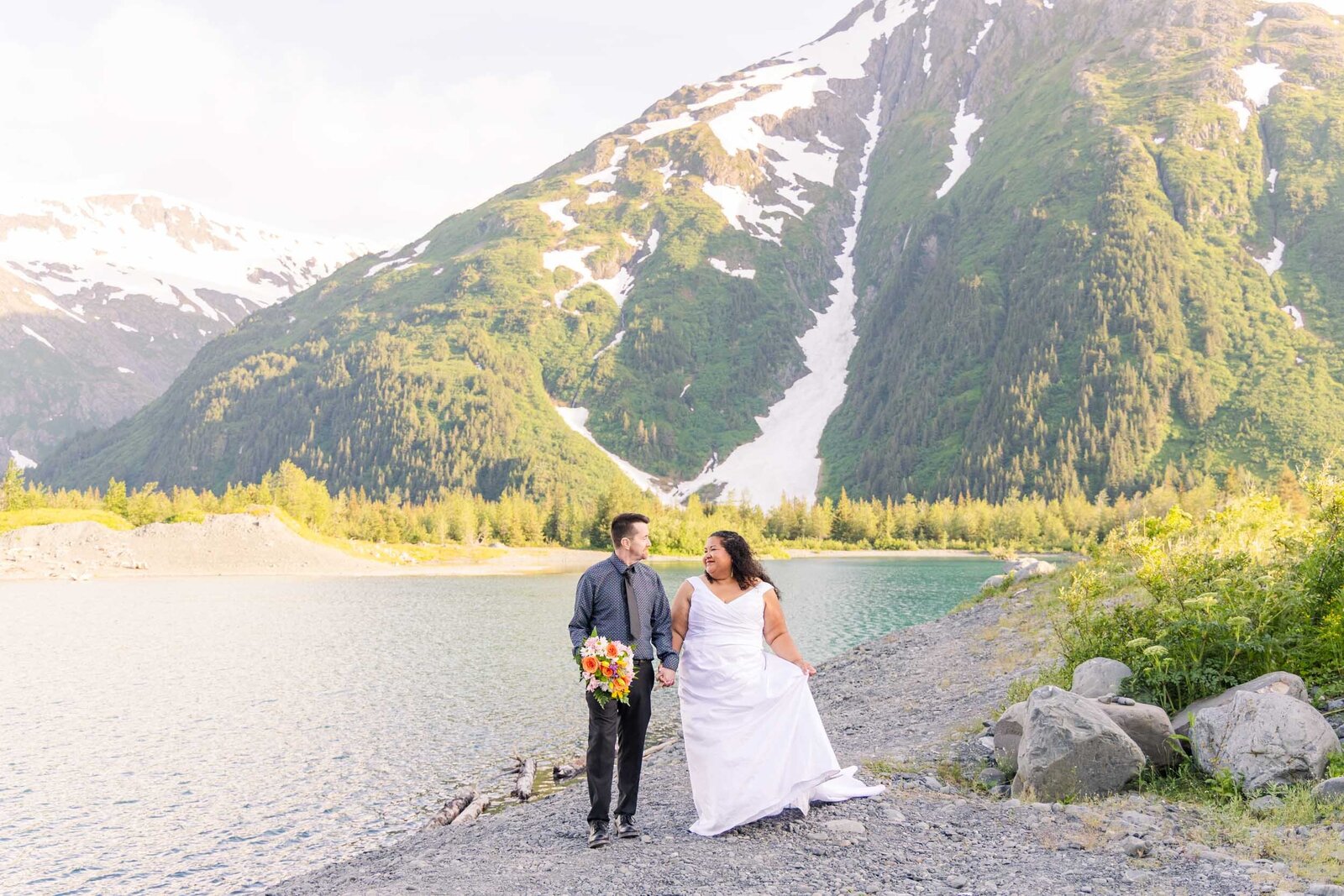 Couple-eloping-in-front-of-Alaskan-glacier-photography-4