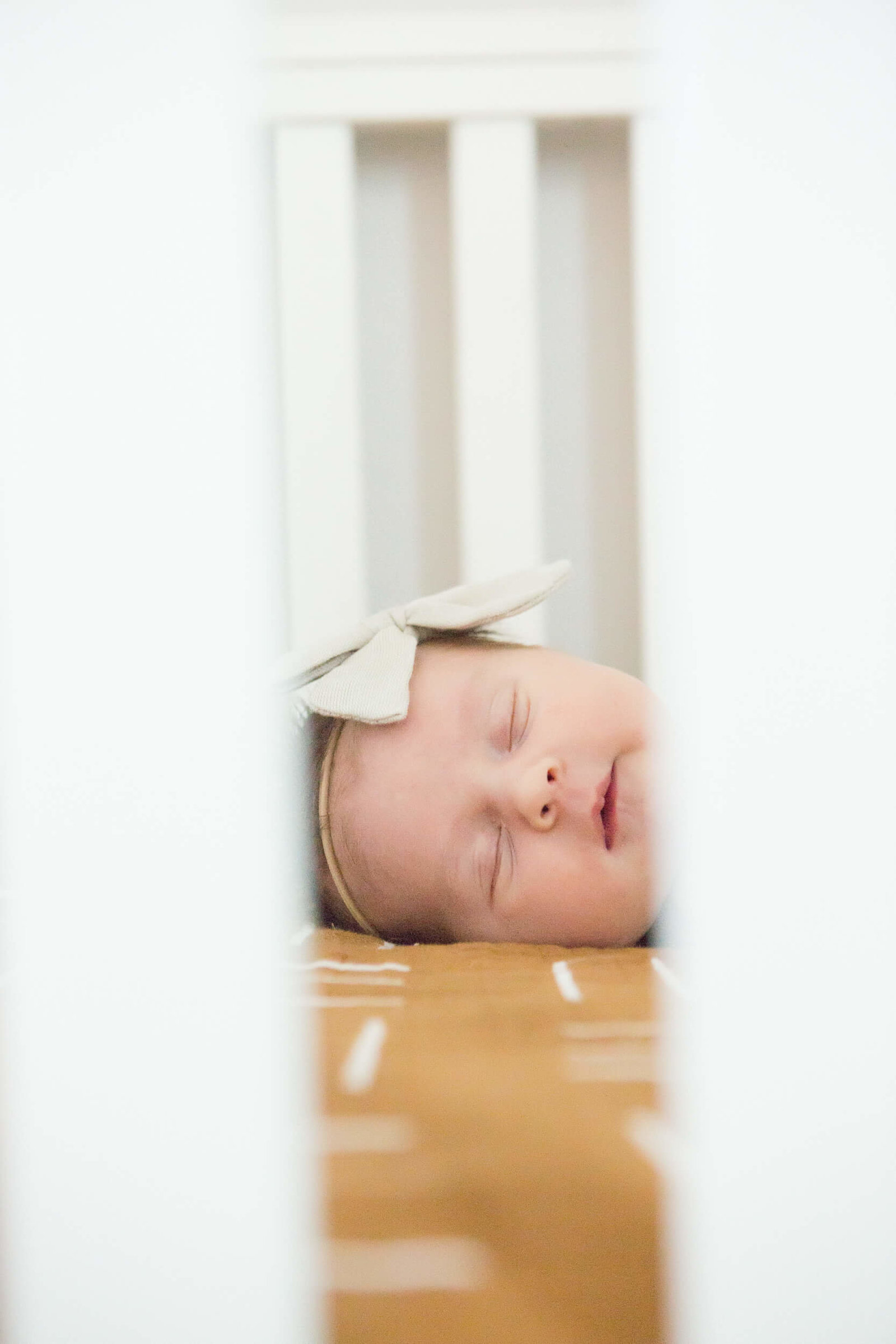 newborn baby girl at home