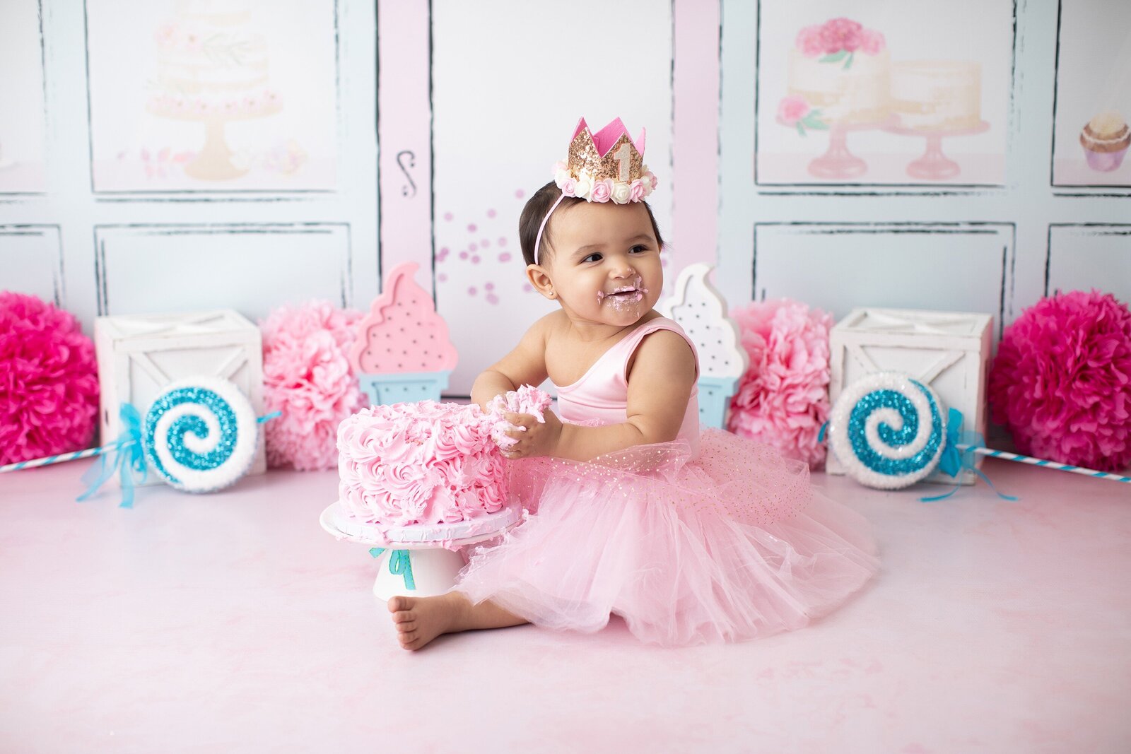 San Diego Cake Smash & 1st Birthday Photoshoot