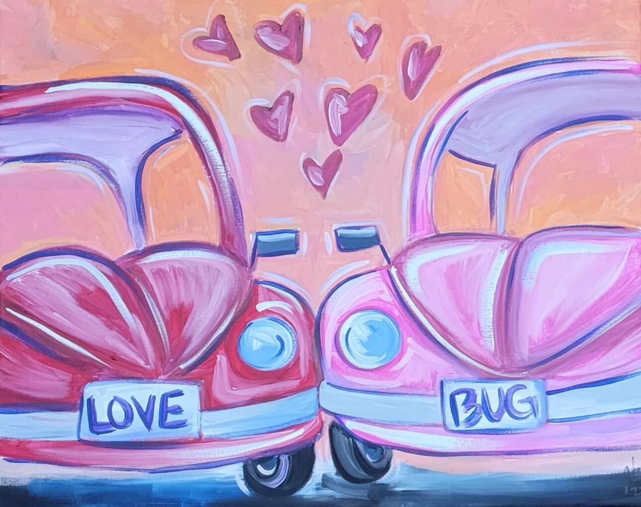 Vw Bug Acrylic Paint Night