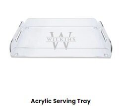 TDW Acrylic Butler's Tray