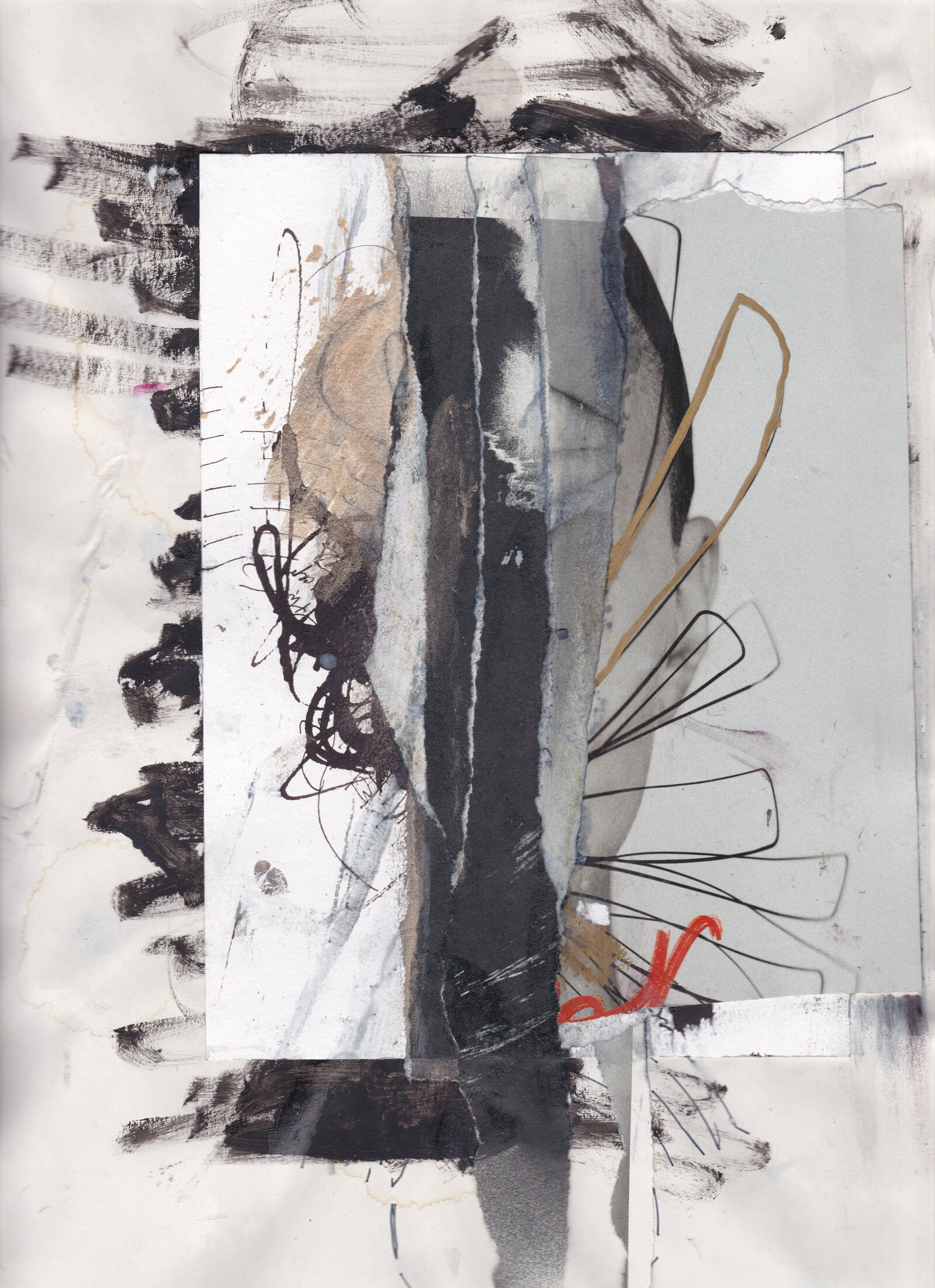 collage on paper