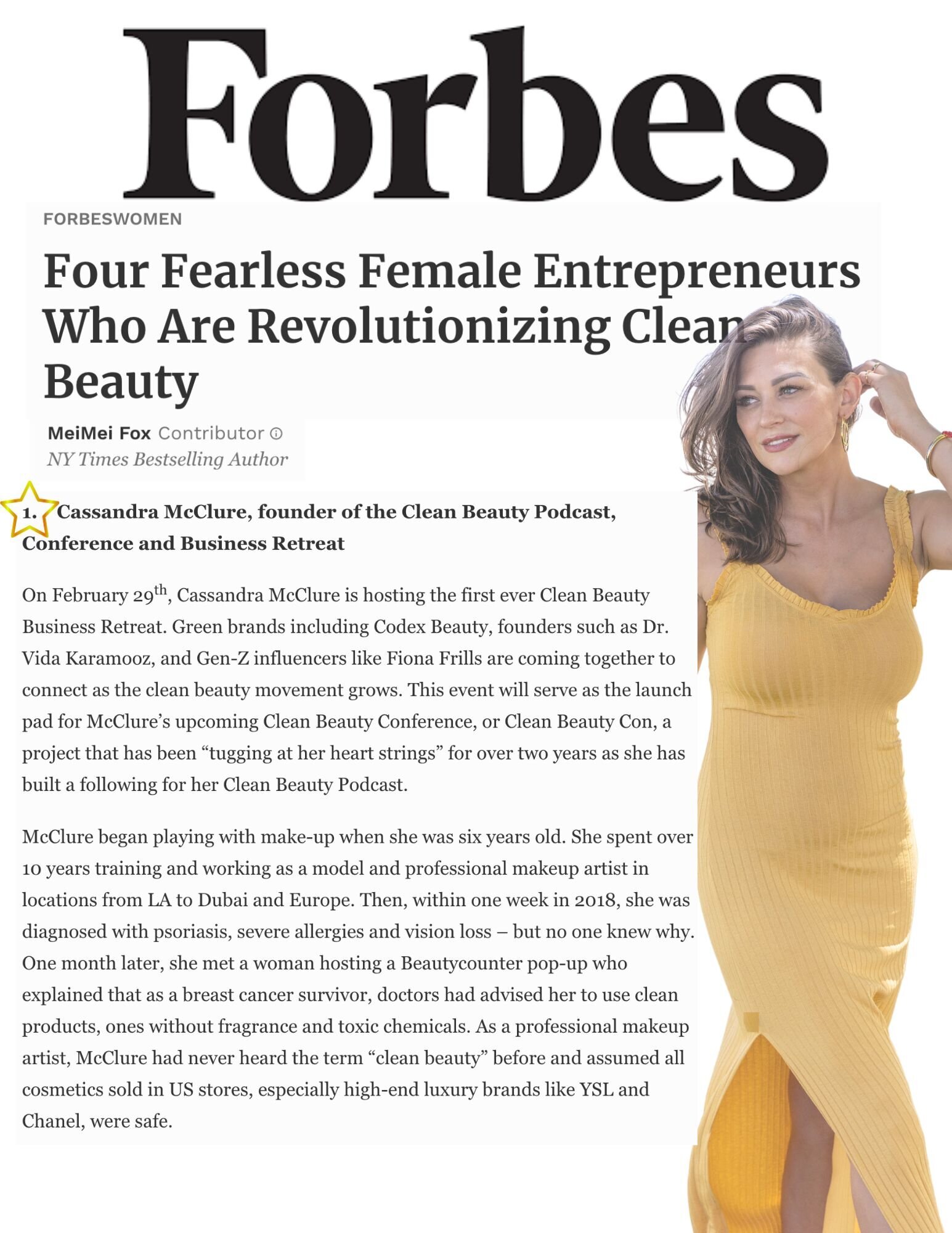 Forbes article featuring Cassandra McClure