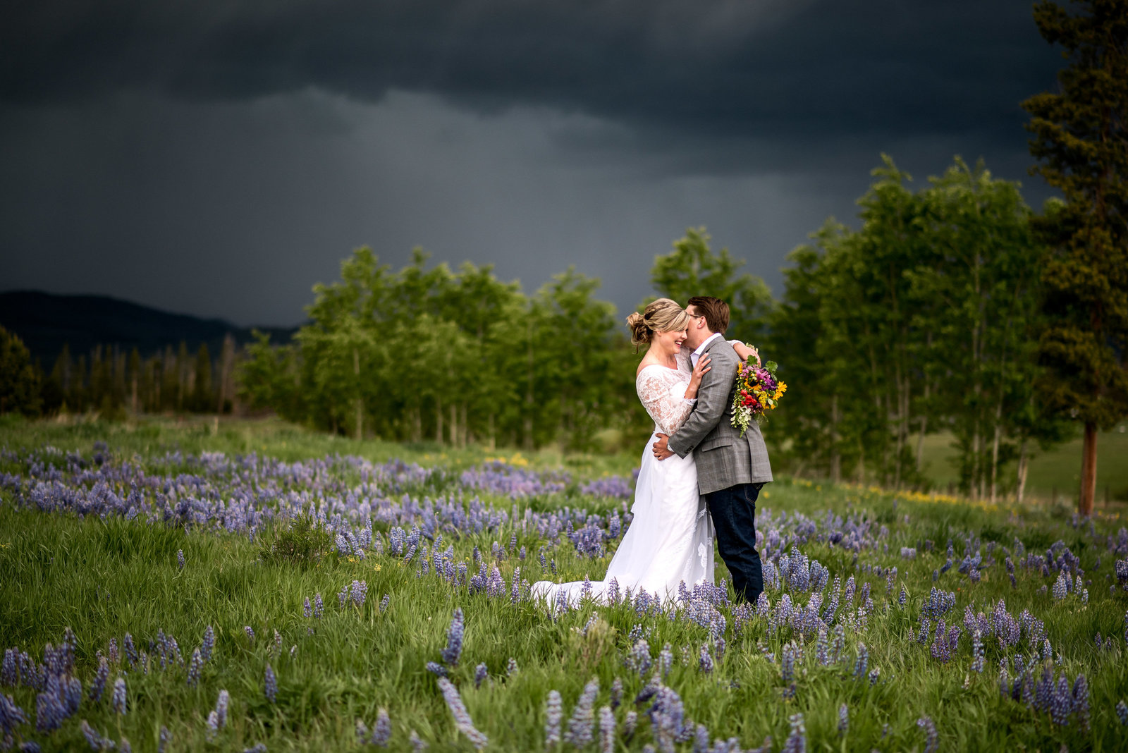 Intimate Wedding in Grandby Colorado