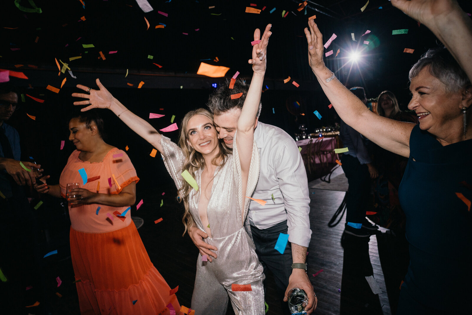 filmore wedding confetti reception