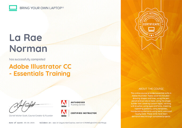 Adobe Illustrator Essential Certificate