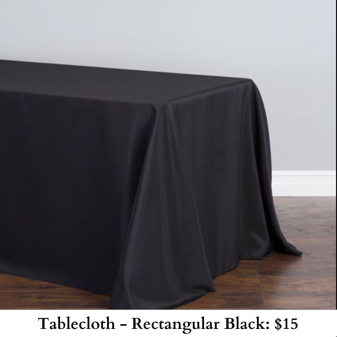 Tablecloth-Rectangular Black-598