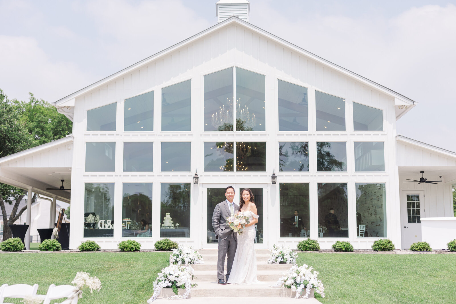 Bride-and-groom-infront-of-venue