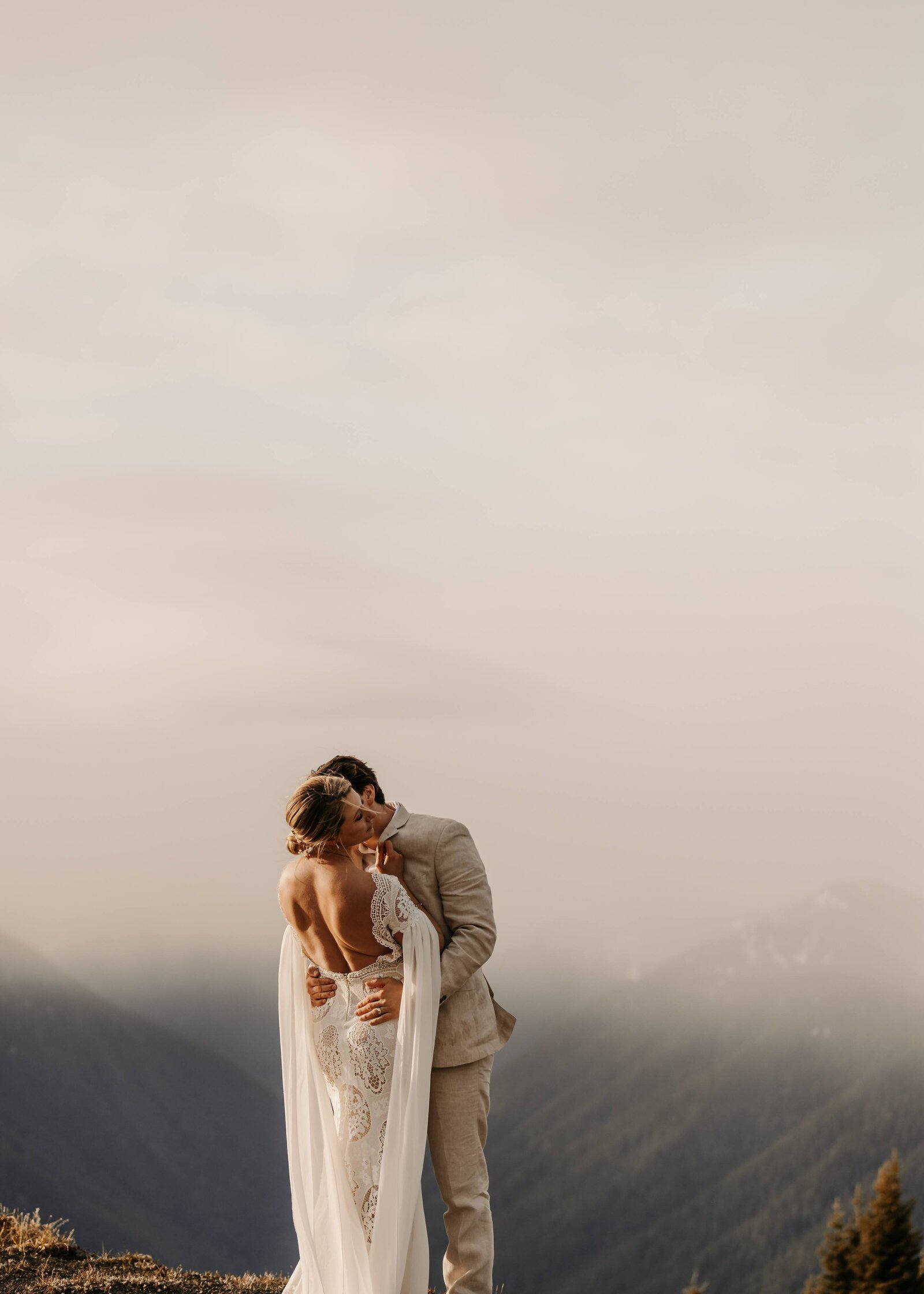 banff sunrise mountain elopement by banff elopement photographer danielle boulger photography