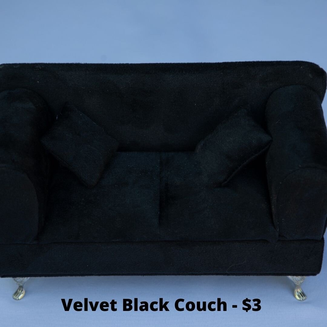 black velvet ring couch