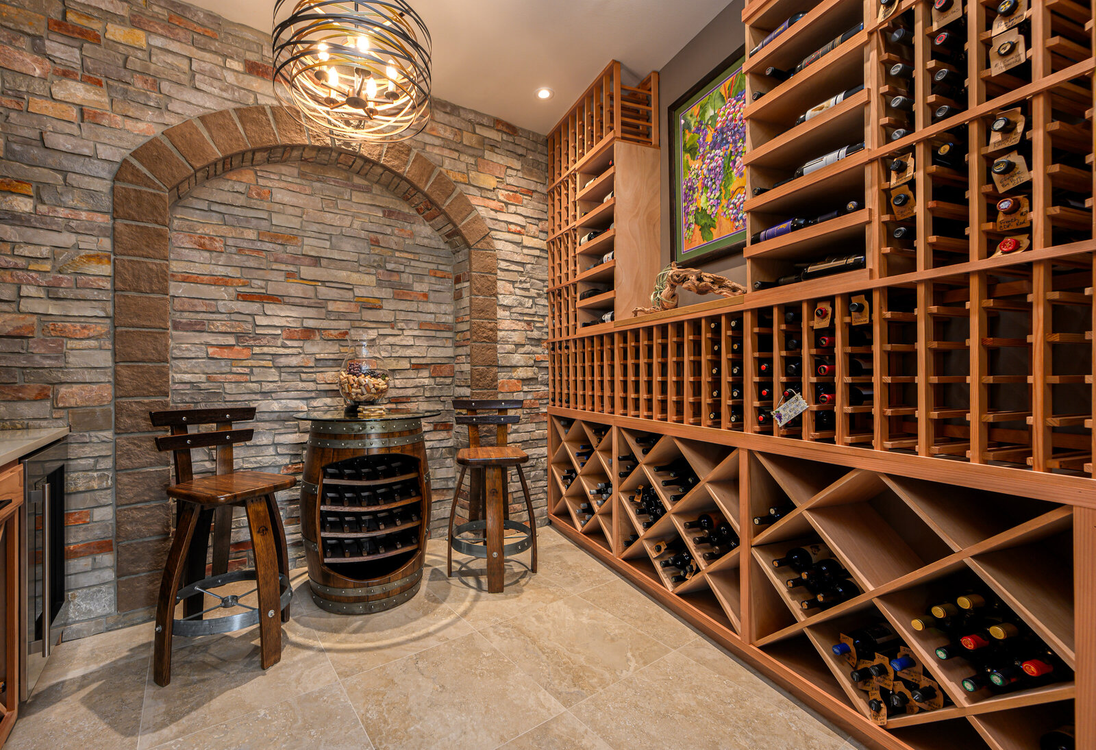 rustic wine cellar