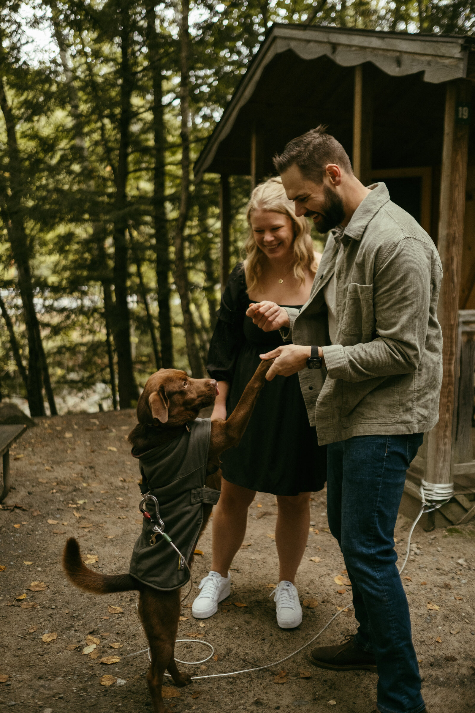 Lincoln NH Camping Engagement Session