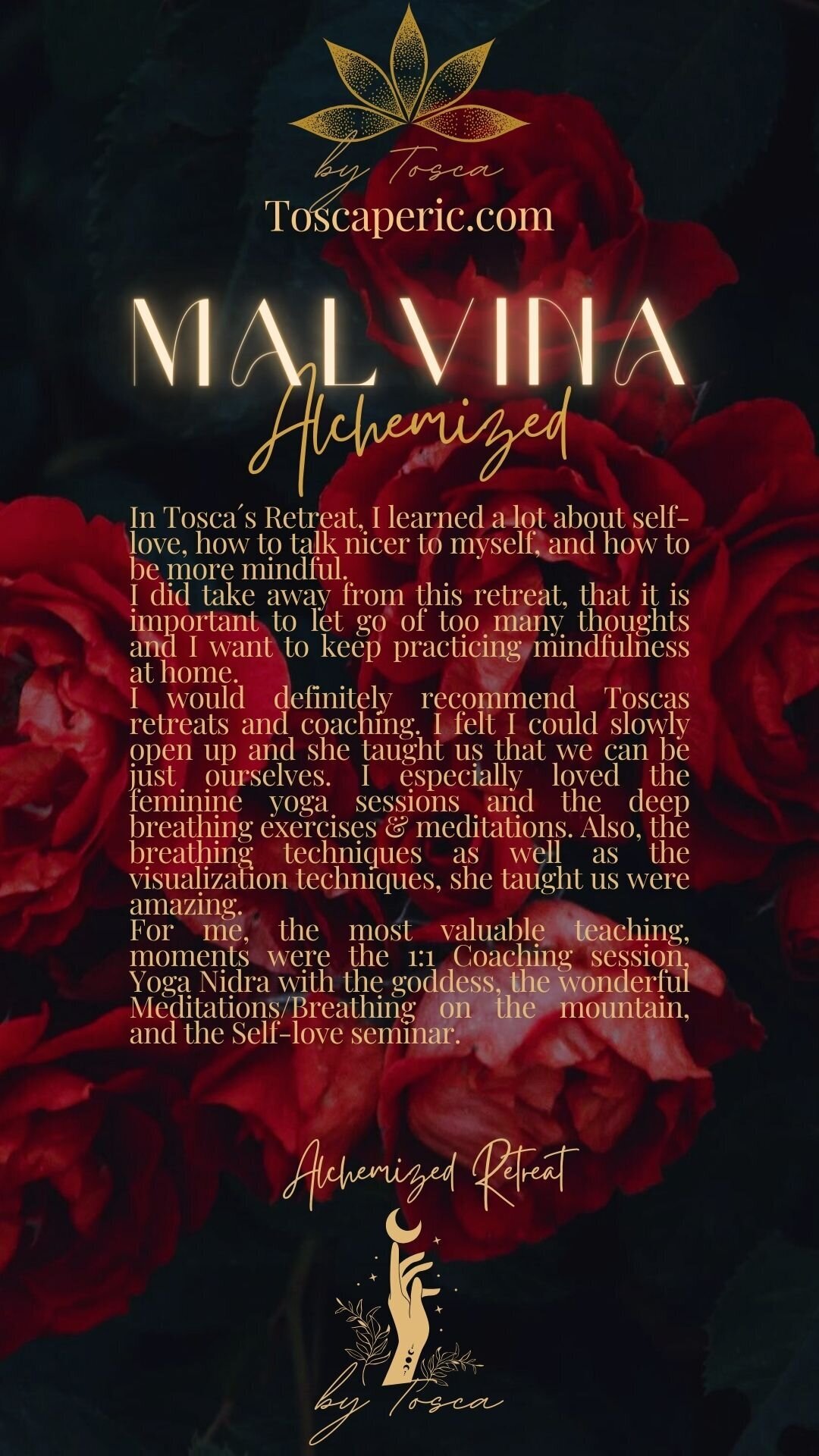 Feminine Embodiment Retreats Feminine energy retreats self-love mentorship feminine leadership mentorship Tosca Peric Retreats Tosca Retreats
