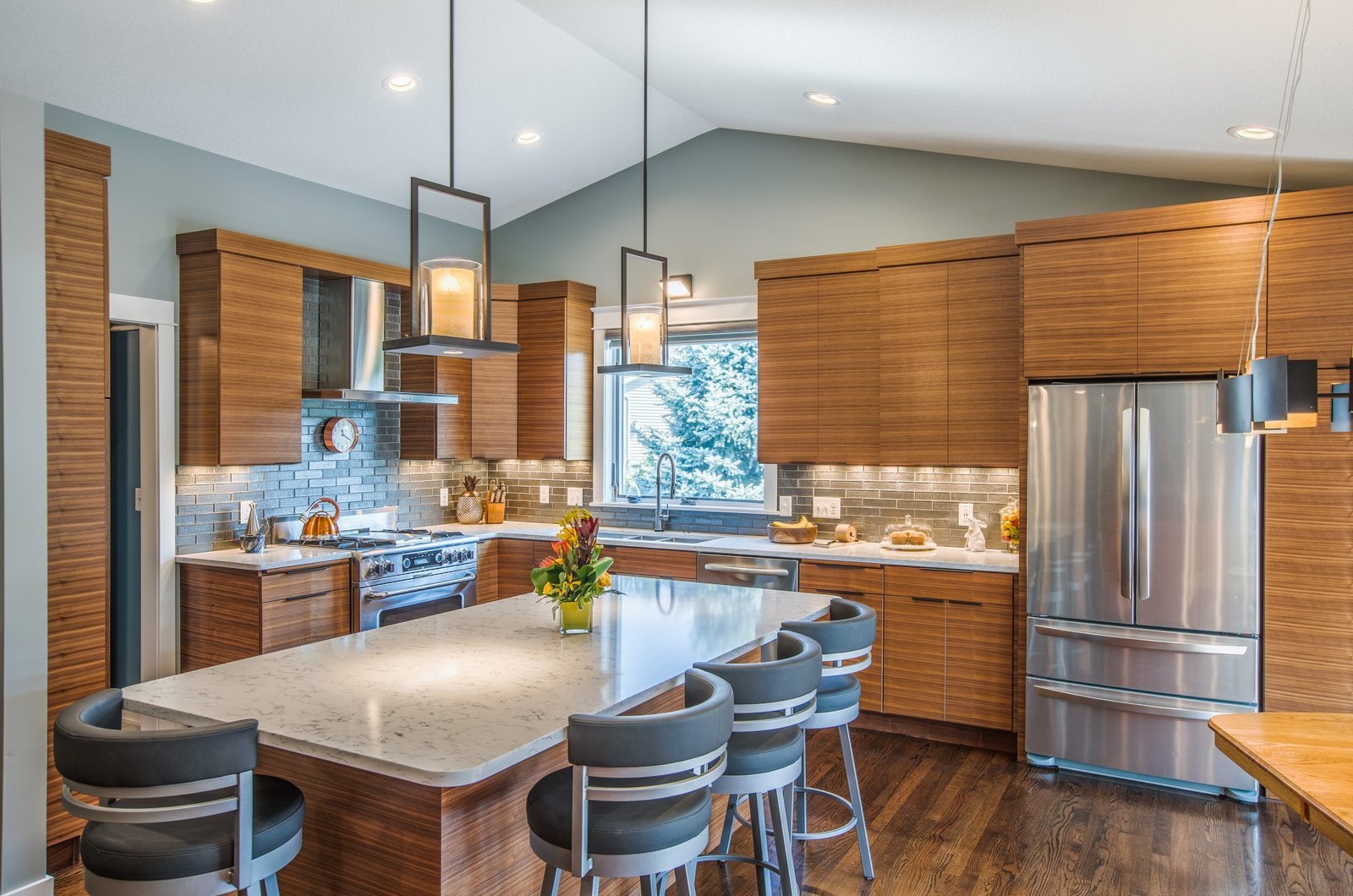 kitchen remodeling walnut cabinetry