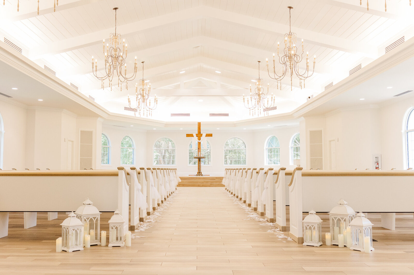 inside of Harborside Chapel in Safety Harbor, FL