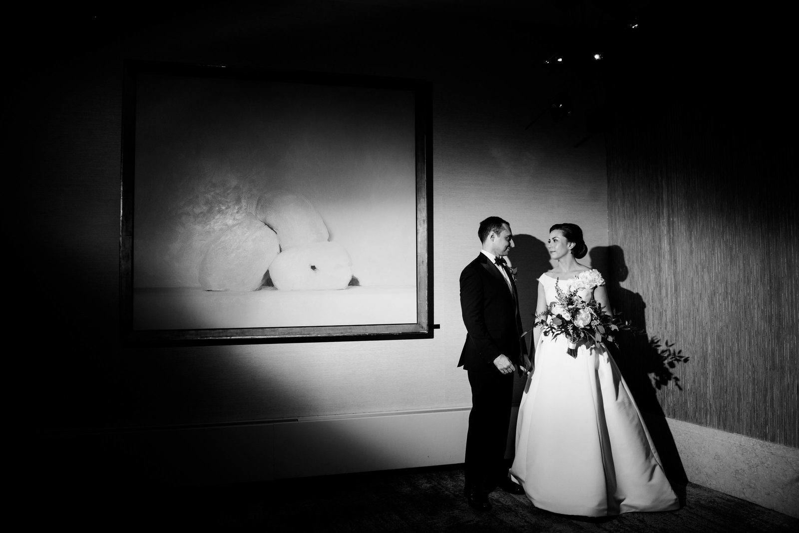 Ritz Wedding in Boston with bride and groom