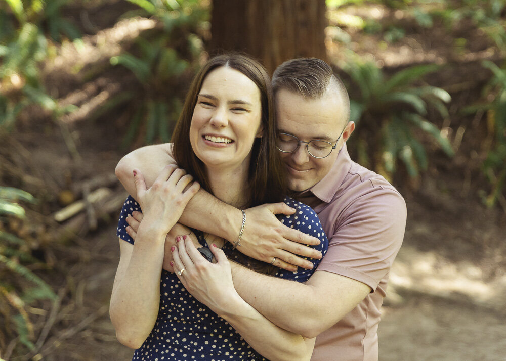 hoyt arboretum engagement photos