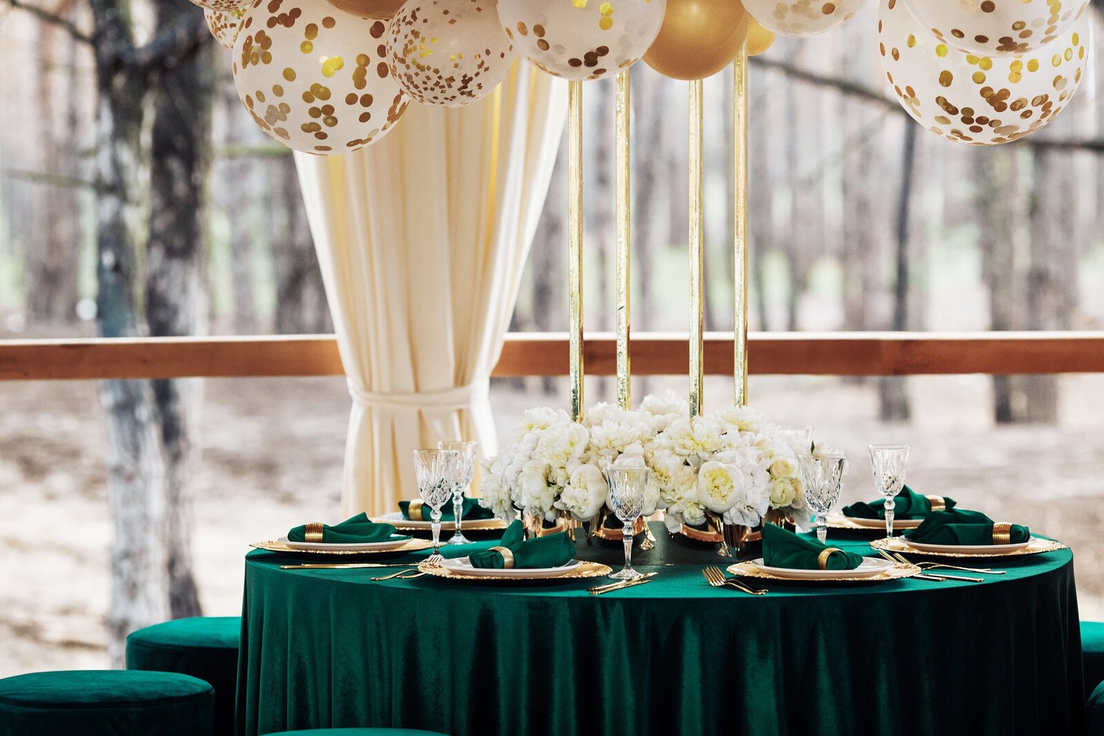 San Diego moody green wedding