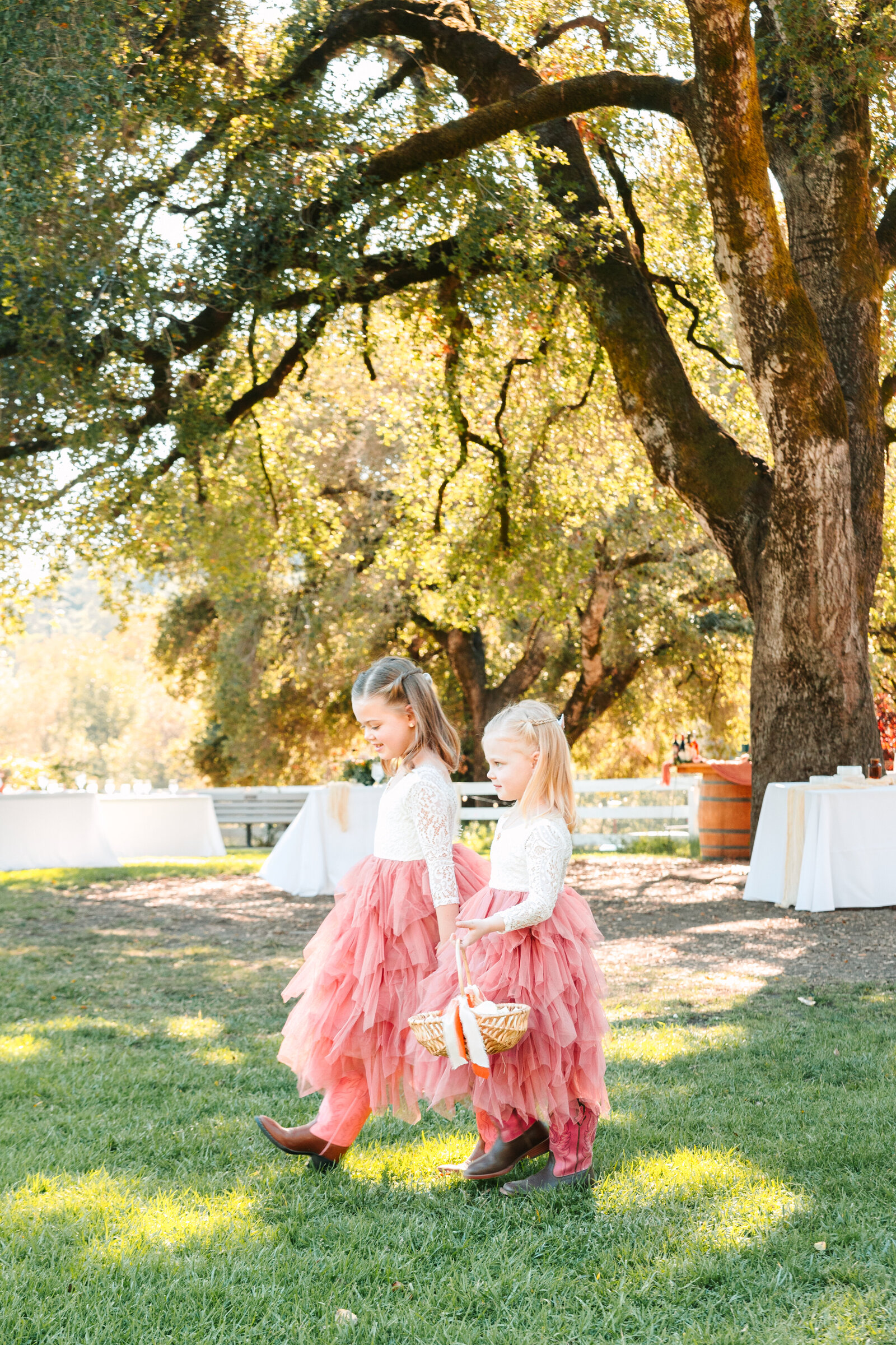 Colorful wedding ceremony in Santa Cruz, California.