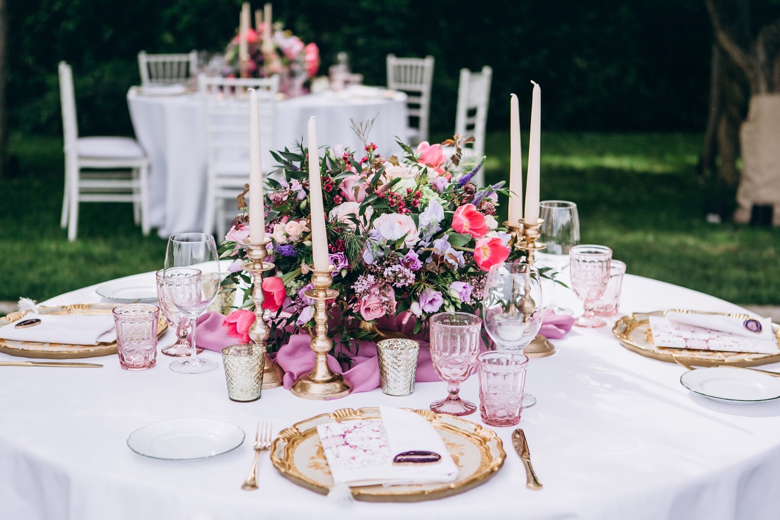 San Diego outdoor purple wedding