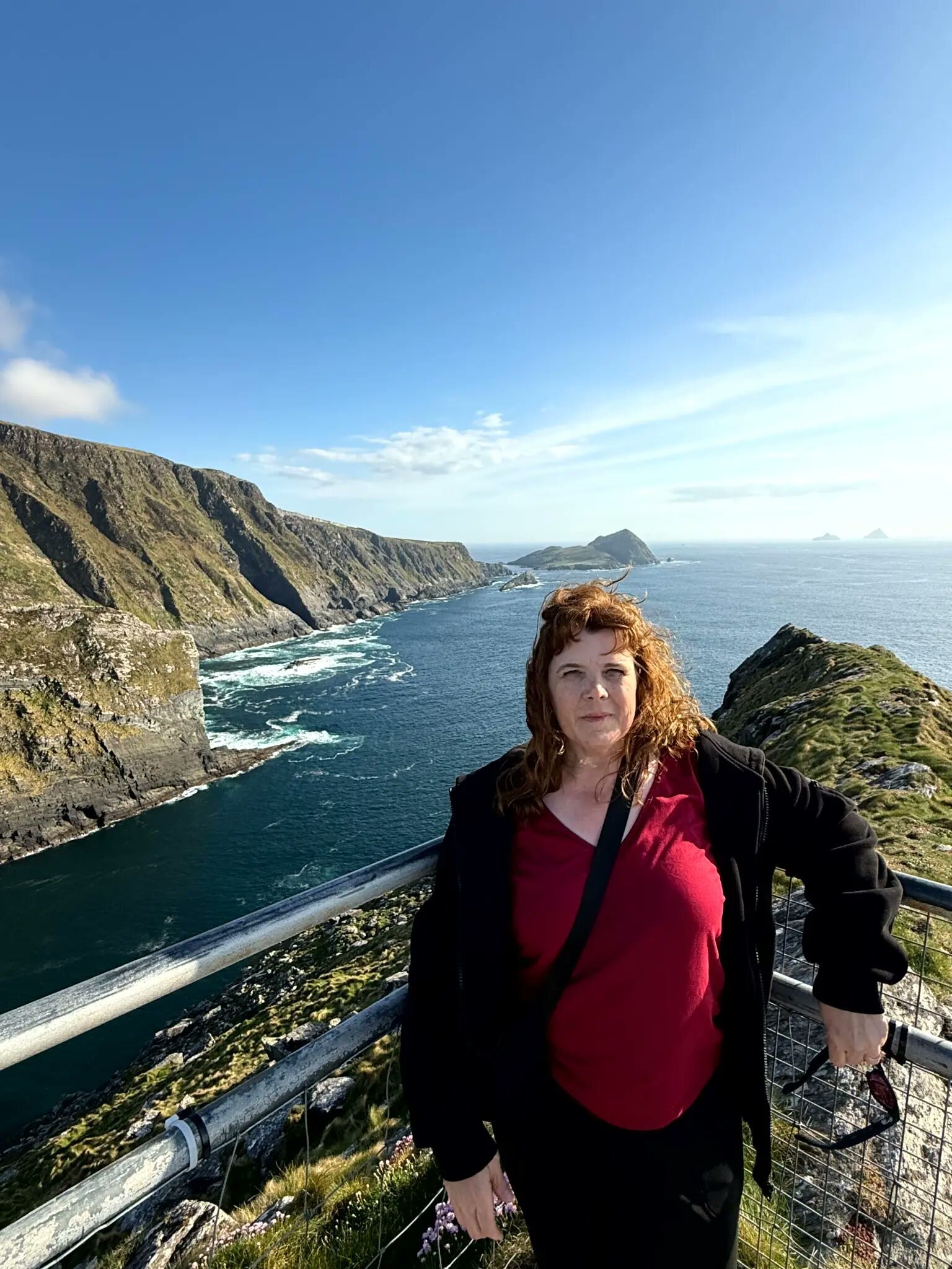 Karla at the Kerry Cliffs, Ireland
