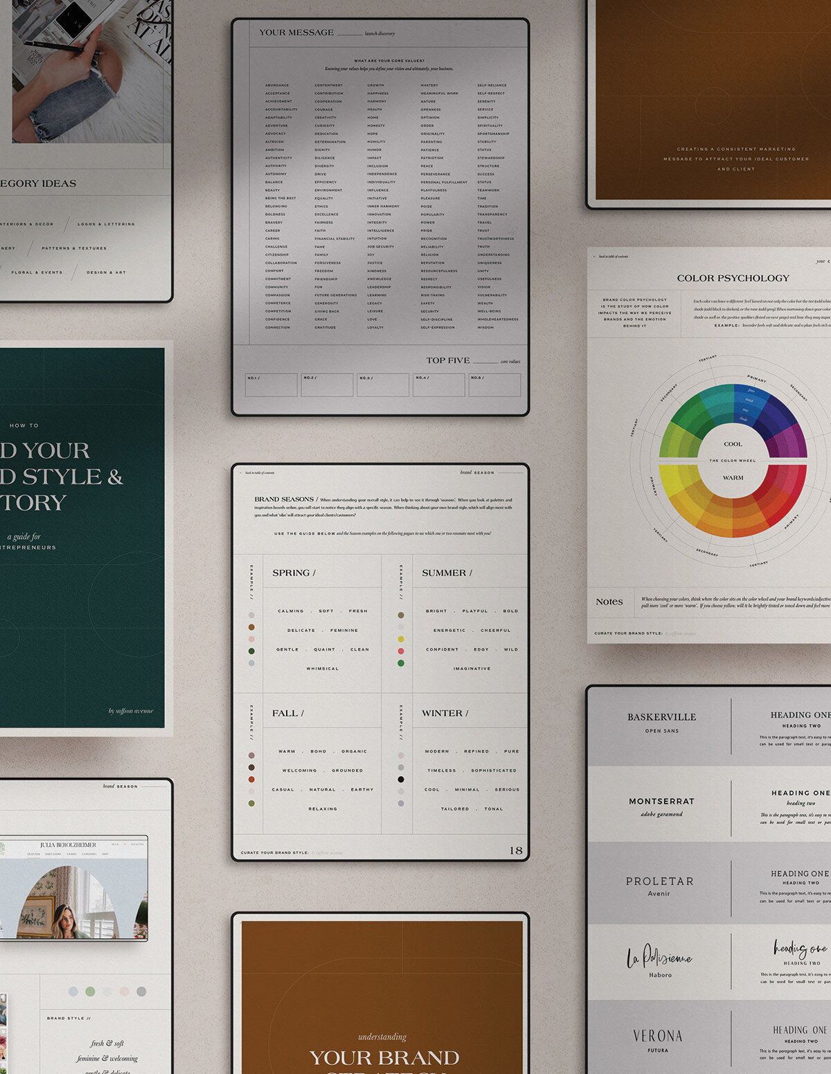 How To Find Your Brand Style Workbook Brand Strategy Inspiration Board Color Palette Saffron Avenue