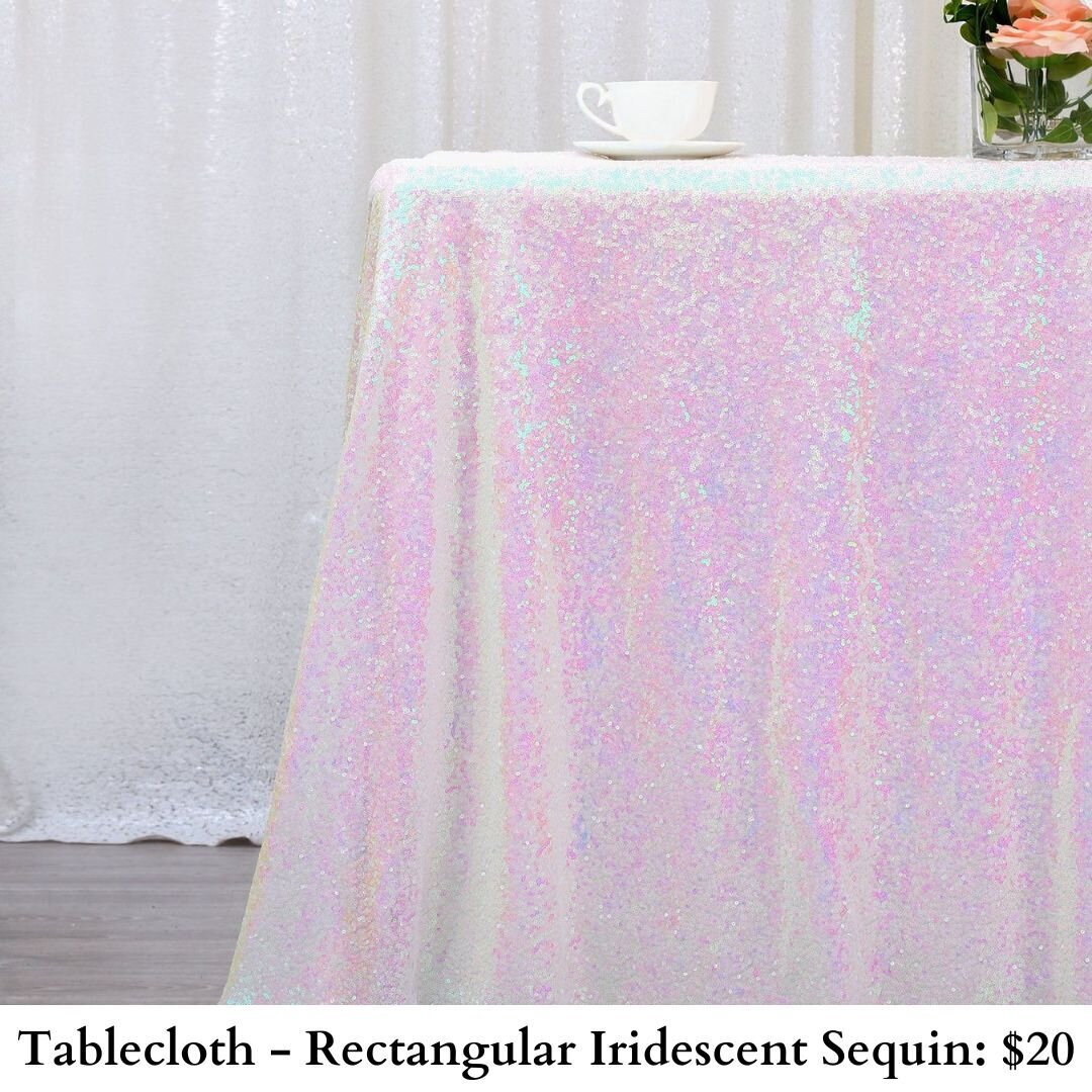 Tablecloth-Rectangular Iridescent Sequin-290