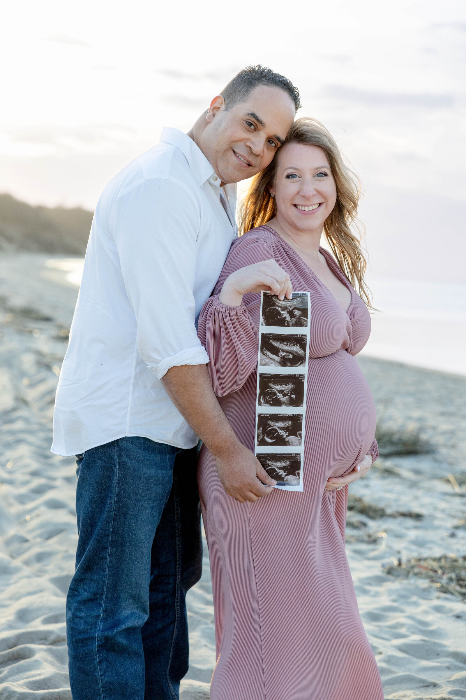 Purple Dress for Maternity Shoot