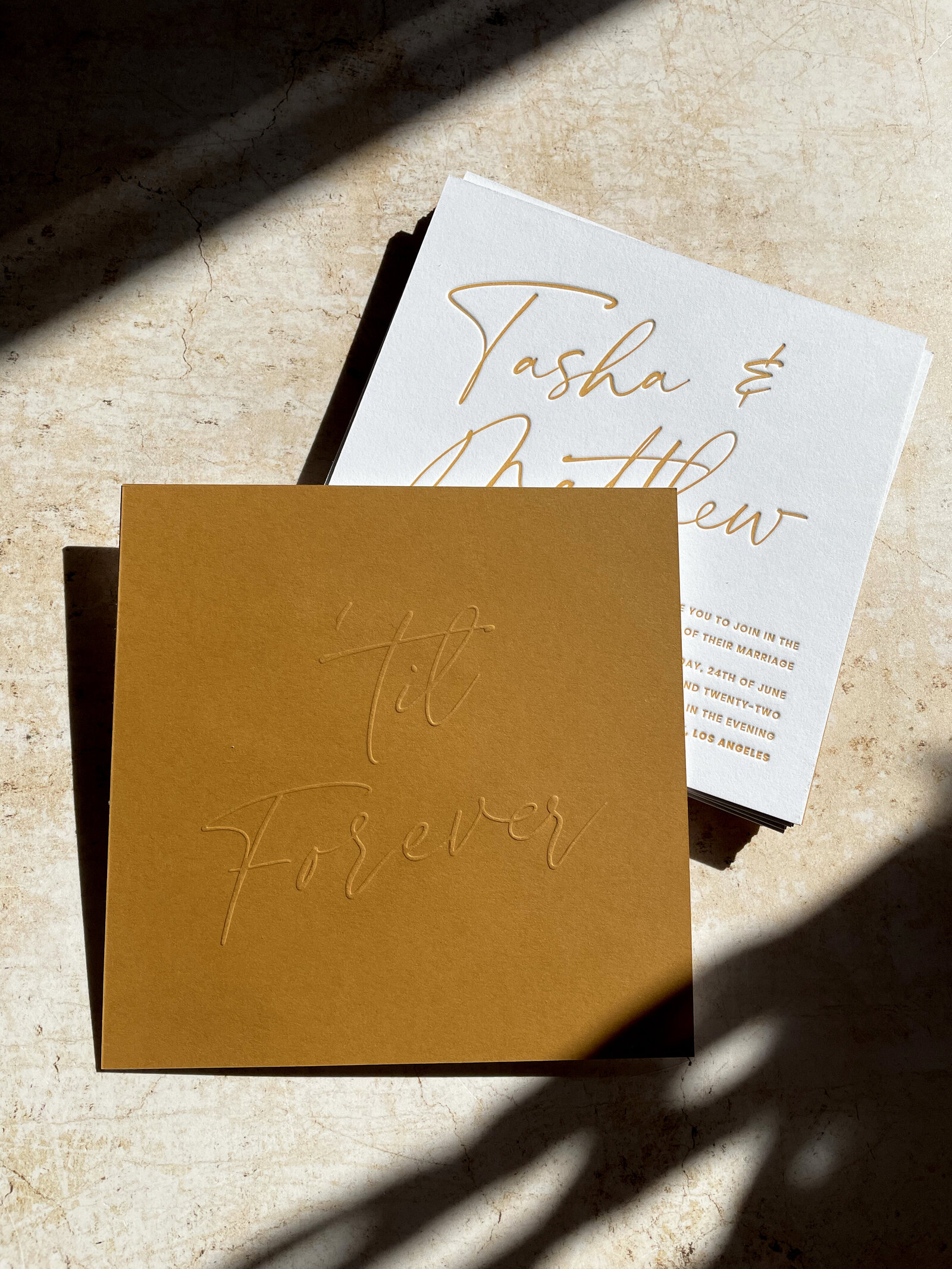 modern-letterpress-yellow-ochre-wedding-invitation-bodega-press