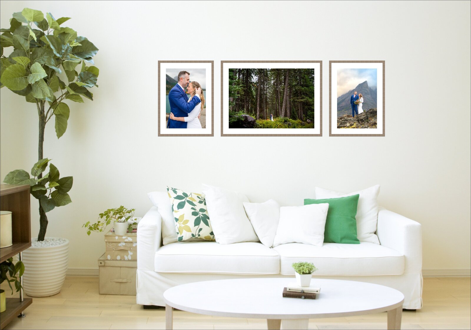 Wedding framed wall art examples