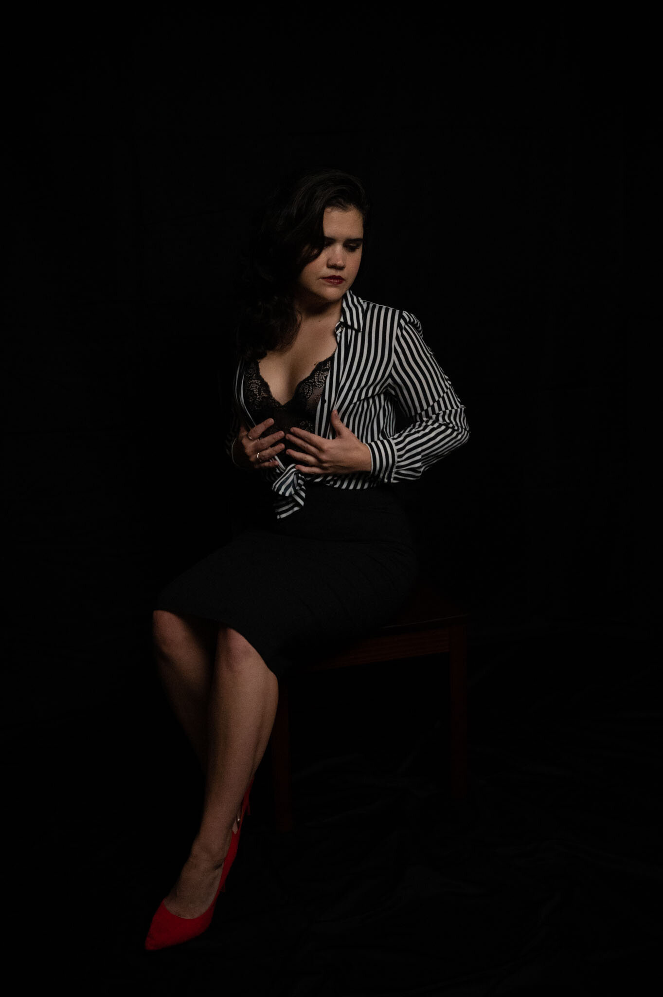 Business casual pinup