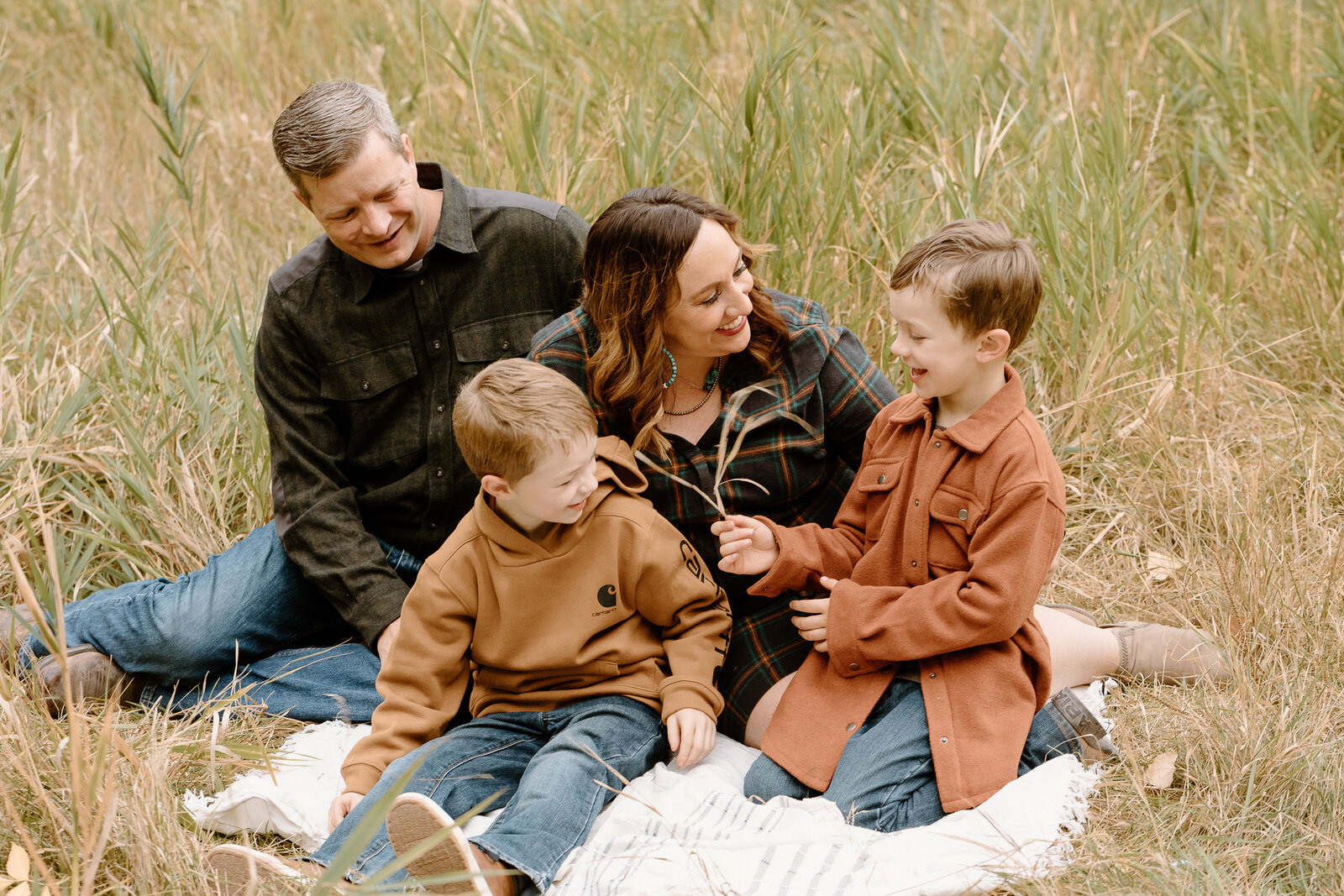 Family photo at Canyon Lake Park, Rapid City, SD